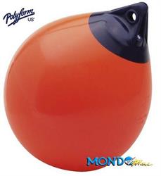 PARABORDO A0 POLYFORM ROSSO CON CALOTTA BLU 23cm MADE IN USA*