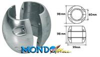 ANODO COLLARE PER ASSE 60mm