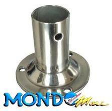 BASE TONDA 60mm 90° 22mm INOX §