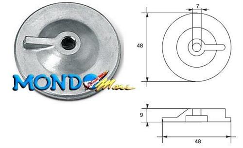 ANODO PIASTRINA SUZUKI 48mm 55321-93900 CM5532193900A