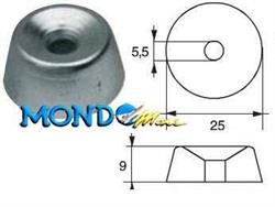 *ANODO YAMAHA-TOHATSU A RONDELLA D.24mm