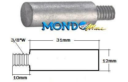 ANODO YANMAR RICAMBIO 12-31-3/8