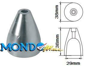 ANODO OGIVA RICAMBIO MFT F-MT-1 CON INNESTO CHIAVETTA