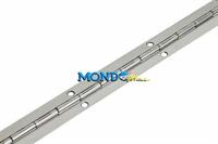 CERNIERA A NASTRO INOX SPESS.1,5mm LARGH.40mm FORI 4,3mm 2mt