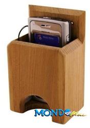 PORTA RADIO IN TEAK 132x73x43mm §