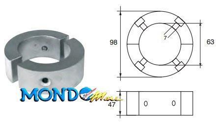 ANODO COLLARE PER GORI MAX PROP COD.ORIG.15540000 CM15540000Z