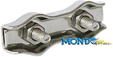 MORSETTO INOX DOPPIO 4mm AISI 316 DUPLEX^