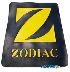 LOGO PER GOMMONE ZODIAC 20x24cm     FONDO BLU INTERNO GIALLO