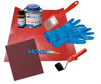 KIT RIPARAZIONE PER GOMMONI IN NEOPRENE ETNA RED 25x25cm §