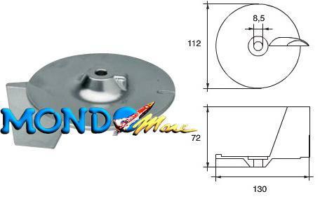 ANODO HONDA 75/90/115/130cvPINNA ALLUM.CM41107ZW1B01ZA HN010A §