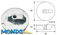 ANODO PIATTELLO MERCURY FILETTATO M14 ALPHA-VERADO ALLUM.ME022^