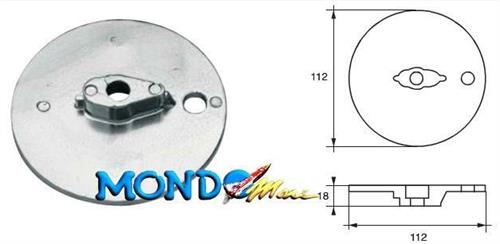 ANODO MERCRUISER OGIVA BRAVO THREE ALLUMINIO ME034 §