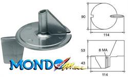 ANODO MERCURY PINNA 25cvAMERICA ALLUM.FIL.8x1,25 9843325 ME005 §