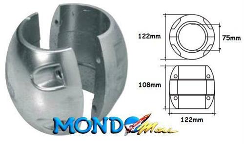 ANODO COLLARE PER ASSE 75mm^