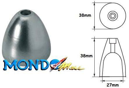 ANODO OGIVA RICAMBIO MTF 38mm*