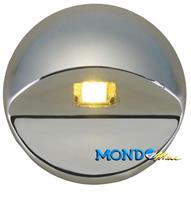 PLAFONIERA A LED LUCE BIANCA IN ACCIAIO INOX 12/24v 0,2w^