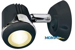 FARETTO A LED NERO 12/24v 1,32w 150 LUMEN 3500°K APPLIQUE §