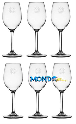 SET 6 COPPE ACQUA/VINO POLARIS EX BUS23103 TRITAN*