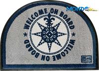 TAPPETO WELCOME A BOARD BLU 75x50cm**