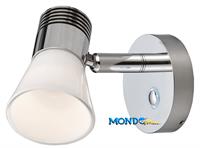 FARETTO A LED 12/24v 1w ALLUM.CROM.BASE D.65mm h88mm APPLIQUE §