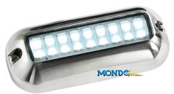 FARO STAGNO A 27 LED 10/30v3,6wLUCE BIANCA INOX95,5x41,5xh23mm §