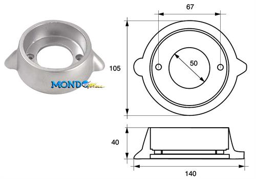 ANODO COLLARE PIEDE BUCK BOOE5829