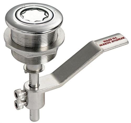 ALZAPAIOLO INOX PER MANIGLIA WINCH EST.Ø51mm FORO Ø42mm*