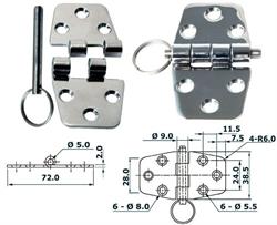 CERNIERA INOX SFILABILE INOX CHROMELUX §