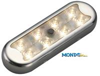 PLAFONIERA A 8 LED 102x33mm PIATTO