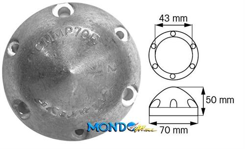 ANODO OGIVA OG010/6F RICAMBIO MAX-PROP §