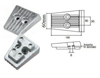 ANODO VOLVO PIEDE SX-A/DPS-A COD.ORIG.3888817 VP030AL §