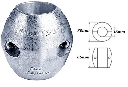 ANODO COLLARE PER ASSE 35mm ZINCO AN011 MARTYR §