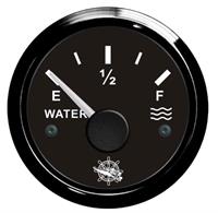 INDICATORE LIVELLO ACQUA 10/180ohm FONDO NERO GHIERA NERA^