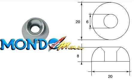 ANODO MERCURY RONDELLA 4-5cv 823912 ZINCO**