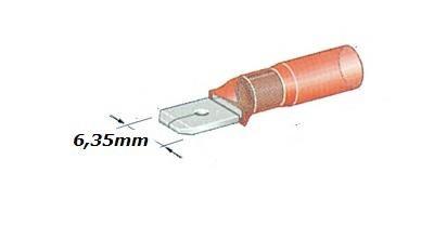 TERMINALE FASTON PER CAVO Ø1-2,5mm MASCHIO TERMORETRAIBILE*