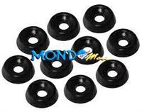 10pz ORLI SOTTOVITE NERO CON FORO 4mm**