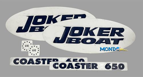 SERIE LOGHI JOKER BOAT 650 FONDO OFF WHITE SCRITTA OCEAN BLU^