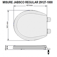 COPERCHIO WC 29197-1000 LEGNO GABINETTO JABSCO BEMIS REGULAR^