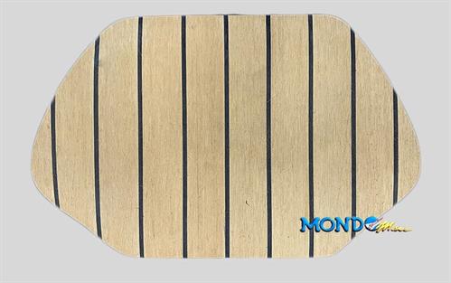 TAPPETINO TEAK SINTETICO PER MUSONE VTR VAR0033 SBIANCATO F/NERA