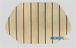 TAPPETINO TEAK SINTETICO PER MUSONE VTR VAR0033 SBIANCATO F/NERA