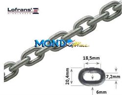 30mt CATENA CALIBRATA 6mm LOFRANSZINCATA A CALDO G40 808gr/m§§