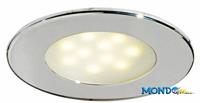 PLAFONIERA A 1 LED 8w 3000°C DA INCASSO INOX 70mm 51mm ATRIA II§