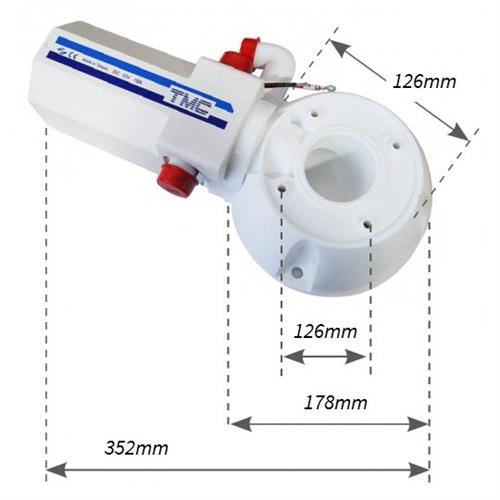 KIT TRASFORMAZIONE WC TMC 24v CON PULSANTE TUBO E RACCORDI §