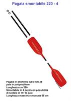 PAGAIA PER KAYAK E CANOA SCOMPONIBILE 200cm Ø28mm^