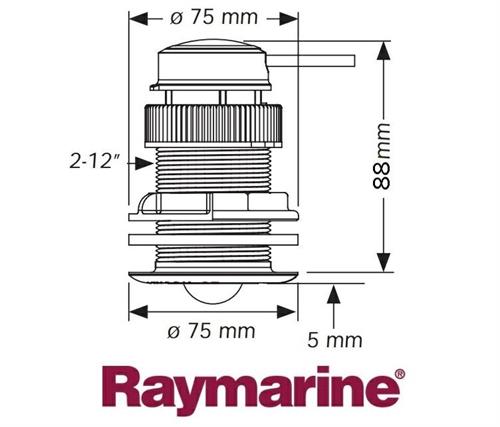 TRASDUTTORE SPEEDY RAYMARINE E26008 PASSANTE CON 9mt CAVO §