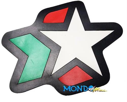 LOGO PER GOMMONE NOVAMARINE STELLA TRICOLORE 200x160mm