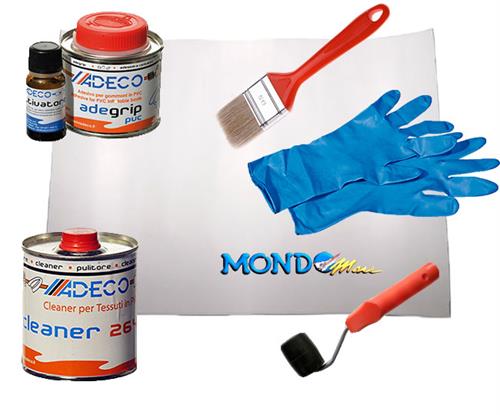 KIT RIPARAZIONE PER GOMMONI IN PVC BIANCO 25x25cm §