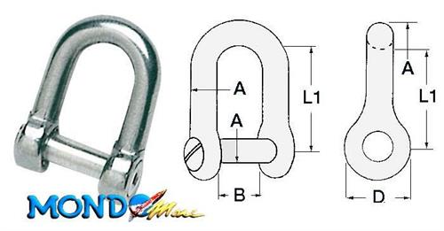 GRILLO Ø10mm CON PERNO INCASSATO INOX 316^